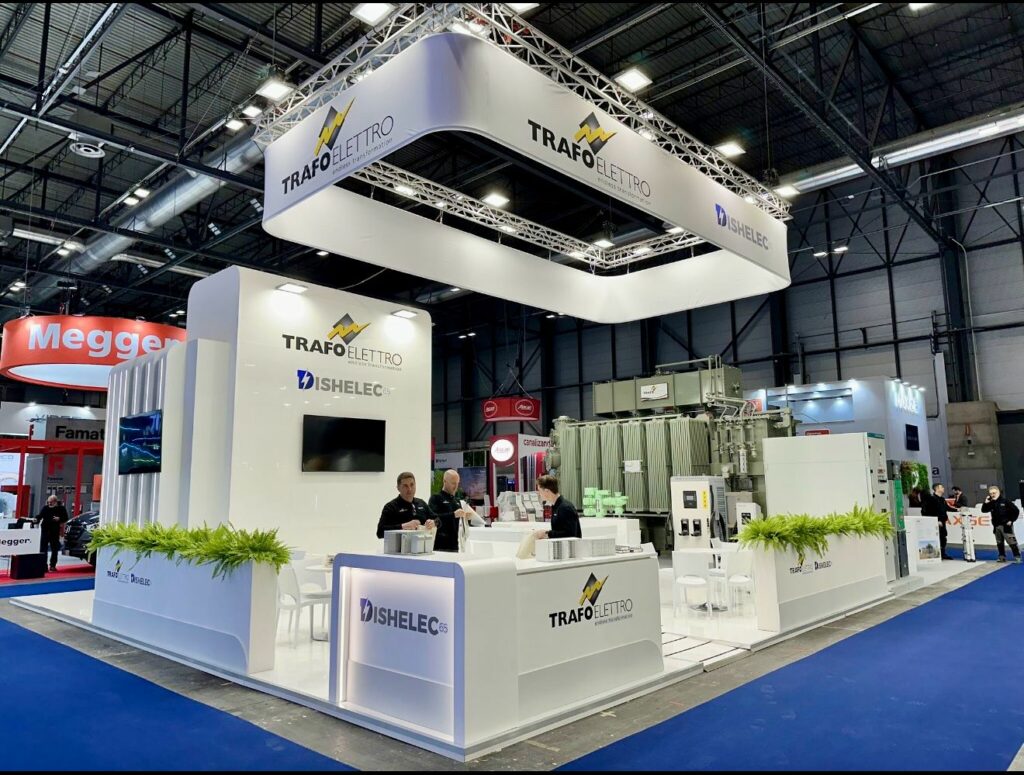 Stand Sanergrid Dishelec 65 et Trafo Elettro au salon Matelec Ifema Madrid 2025