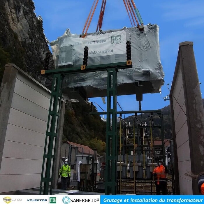 craneage transformador eléctrico de aceite kolektor etra in situ subestaciones eléctricas