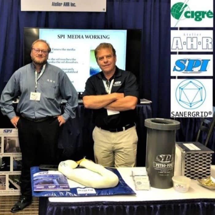 CIGRE 2019 Canada presentazione delle vasche e delle coperte tagliafuoco SANERGRID e del sistema di filtrazione SPI