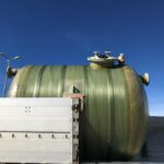 test en laboratoire des fosses DEPOSIT pour la r&eacute;sistance chimique aux hydrocarbures, proprit&eacute; de flexion et d&eacute;flexion de la paroi en fibre de verre