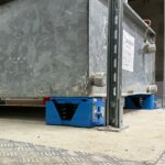 Silentblock SanerVib 99 SG sous bac ERT coupe-feu pour r&eacute;duction 99% des vibrations des transformateurs &eacute;lectriques