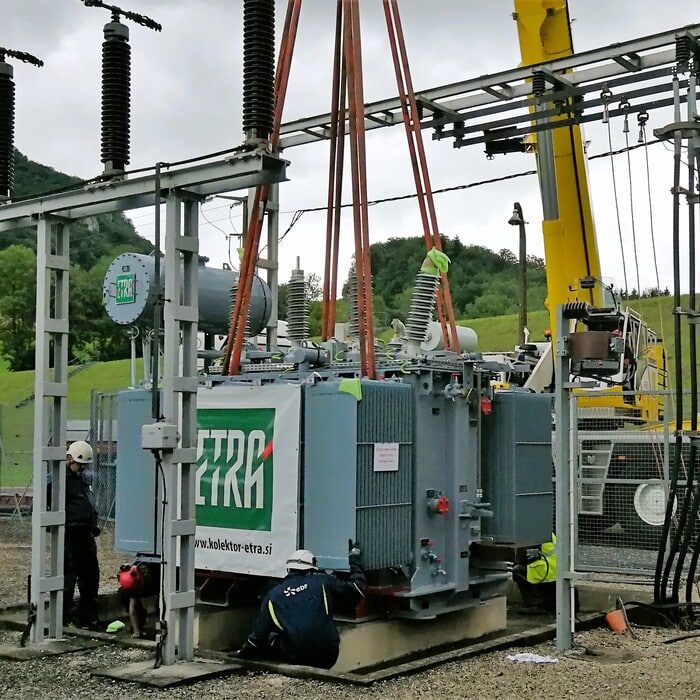 Trasformatori elettrici in olio da 10 a 500 MVA e fino a 420 kVA per sottostazioni elettriche