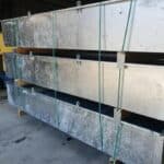 Stock bacs de r&eacute;tention coupe-feu ERTFW SANERGRID, cuve en acier galvanis&eacute; &agrave; chaud, poutres fixes sens largeur