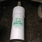 Filtration des esters naturels SPI PETRO PIPE PI616-FR3 SANERGRID mont&eacute;e sur fosse de r&eacute;tention b&eacute;ton