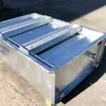 Bac ERT F-W SANERGRID poutres support fixes dans le sens largeur pour fixer le transformateur avec syst&egrave;me d&rsquo;extinction anti incendie feu de piscine hydrocarbure