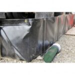 Bac de r&eacute;tention souple TRFLEX SANERGRID pour transformateur &eacute;lectrique ext&eacute;rieur &eacute;quip&eacute; du kit de filtration PETRO PIT FR3 416 pour drainage des hydrocarbures