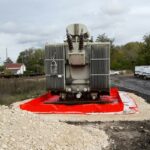 Bac de stockage d&rsquo;urgence TRFLEX ECO+ pour un transformateur &eacute;lectrique &agrave; huile ENEDIS