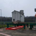 Bac de r&eacute;tention souple TRFLEX ECO+ SANERGRID pour transformateur &eacute;lectrique &eacute;quip&eacute; du kit PETRO PIT 410 et PFC 44 pour filtration des huiles di&eacute;lectriques