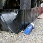 Bac de r&eacute;tention souple TRFLEX SANERGRID pour transformateur &eacute;lectrique ext&eacute;rieur &eacute;quip&eacute; du kit de filtration PETRO PIT 410 pour drainage des hydrocarbures