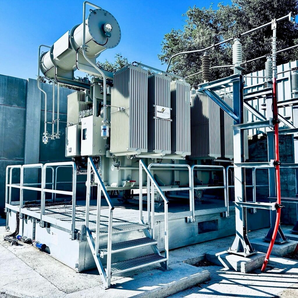 Fardo SANERGRID TRT H MODULO con manta ignífuga EXTICOV, barandillas y escalera