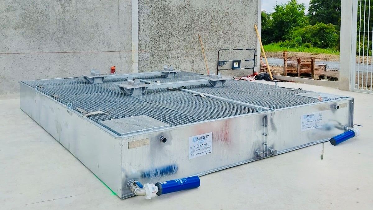 Installazione da parte di SONEC del bacino modulare ERT MODULO 2 di Sanergrid e dei filtri SPI per SNCF