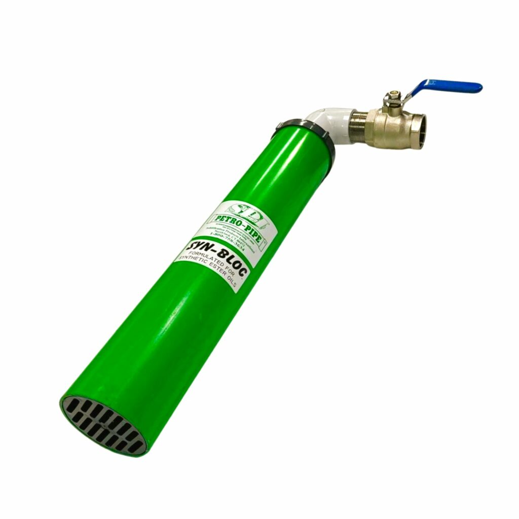 PETRO PIT SPI synthetic ester hydrocarbon filter cartridge, a drainage solution for small SANERGRID containment units