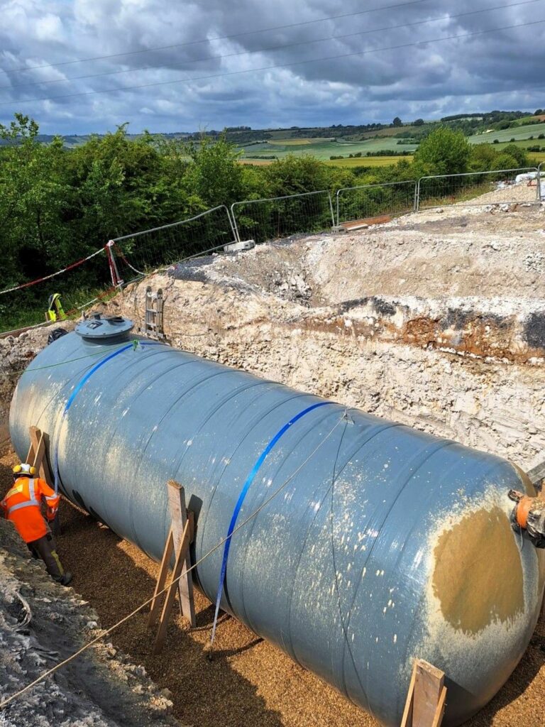 Separation and retention of power transformer oils in the SANERGRID DEPOSIT containment pit