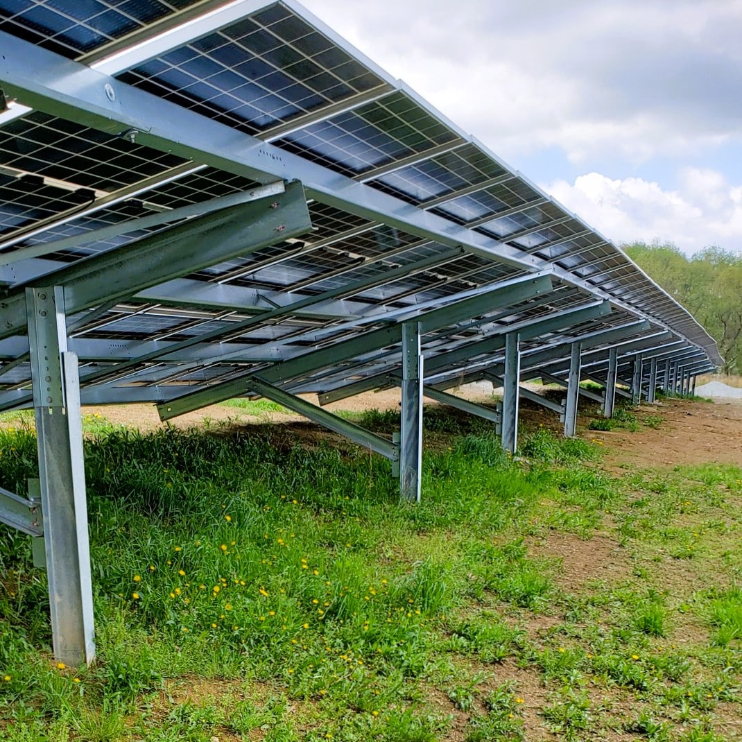 Solución de protección adicional Galvagrid para estructuras de soporte de paneles fotovoltaicos