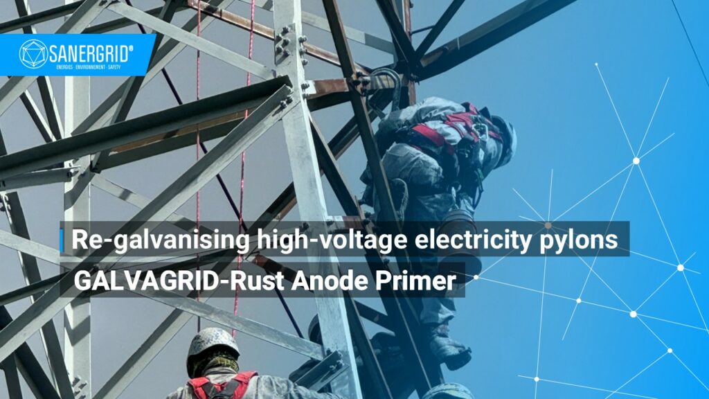 Rigalvanizzazione di tralicci elettrici ad alta tensione SANERGRID