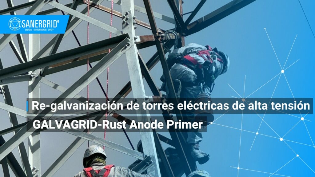 Regalvanización de torres eléctricas de alta tensión